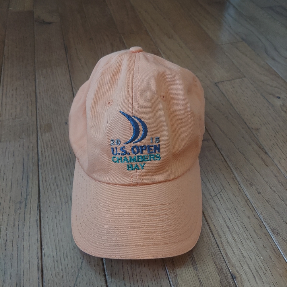 USGA 2015 US Open Golf Chambers Bay - Orange Adjustable Hat Cap